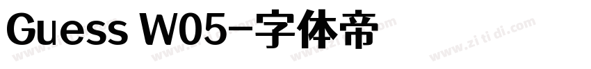 Guess W05字体转换